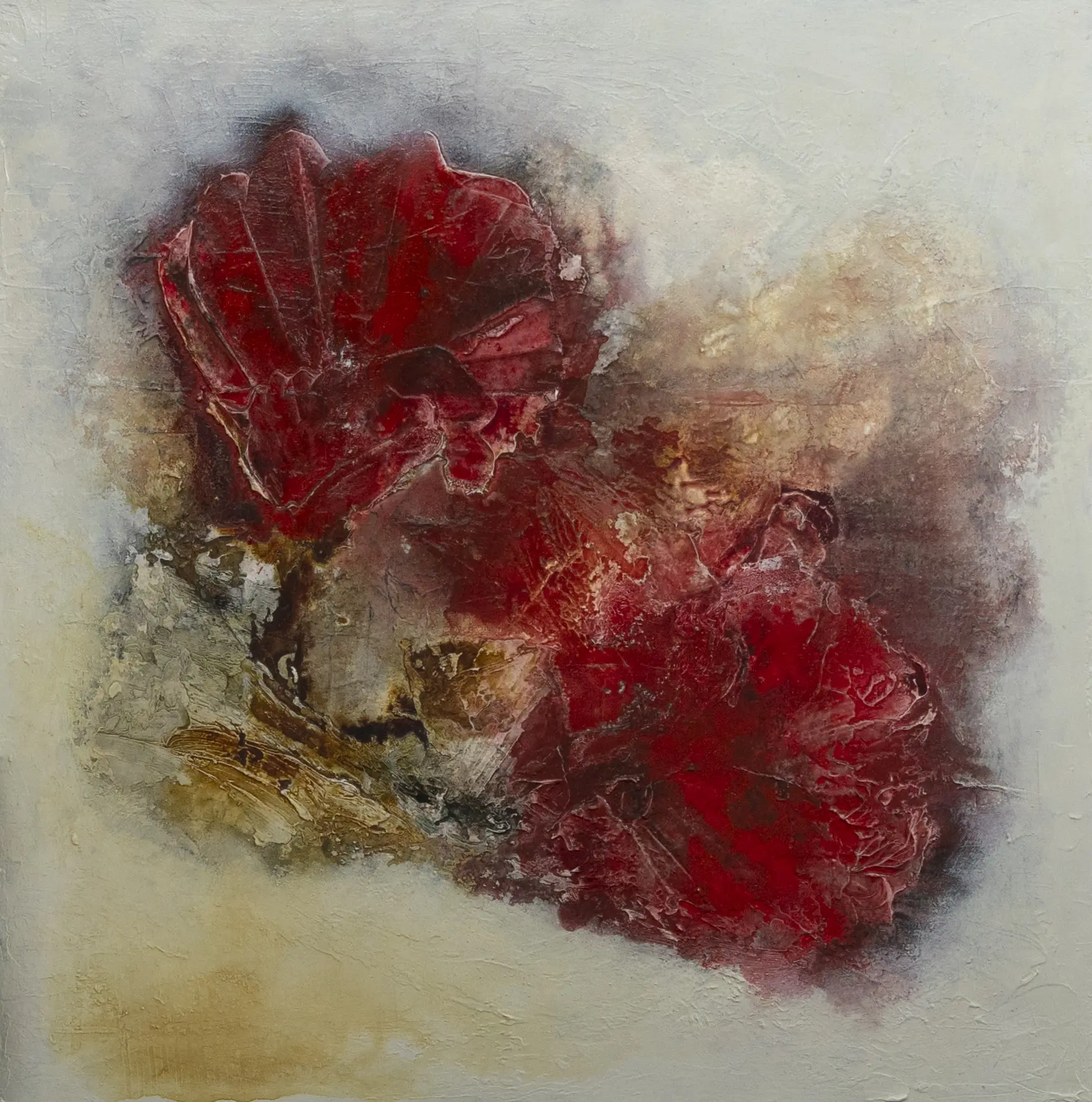 blossoms in the snow 2.0 70 x 70 cm